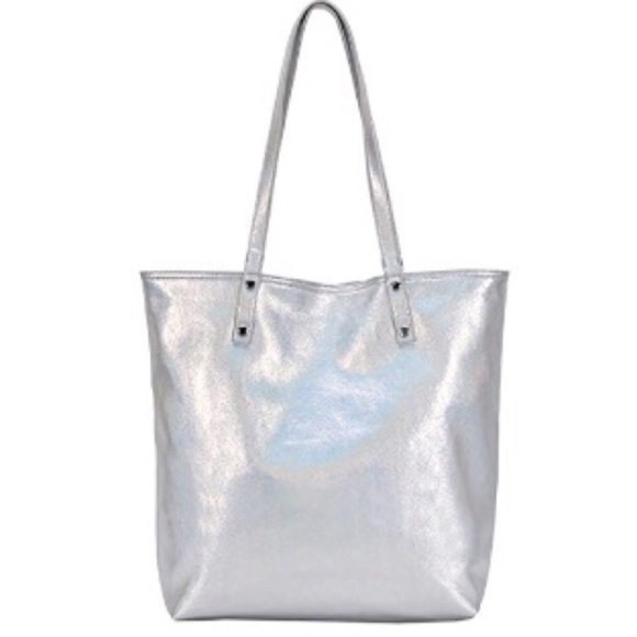 Silver hologram large tote - Picture 2 of 4